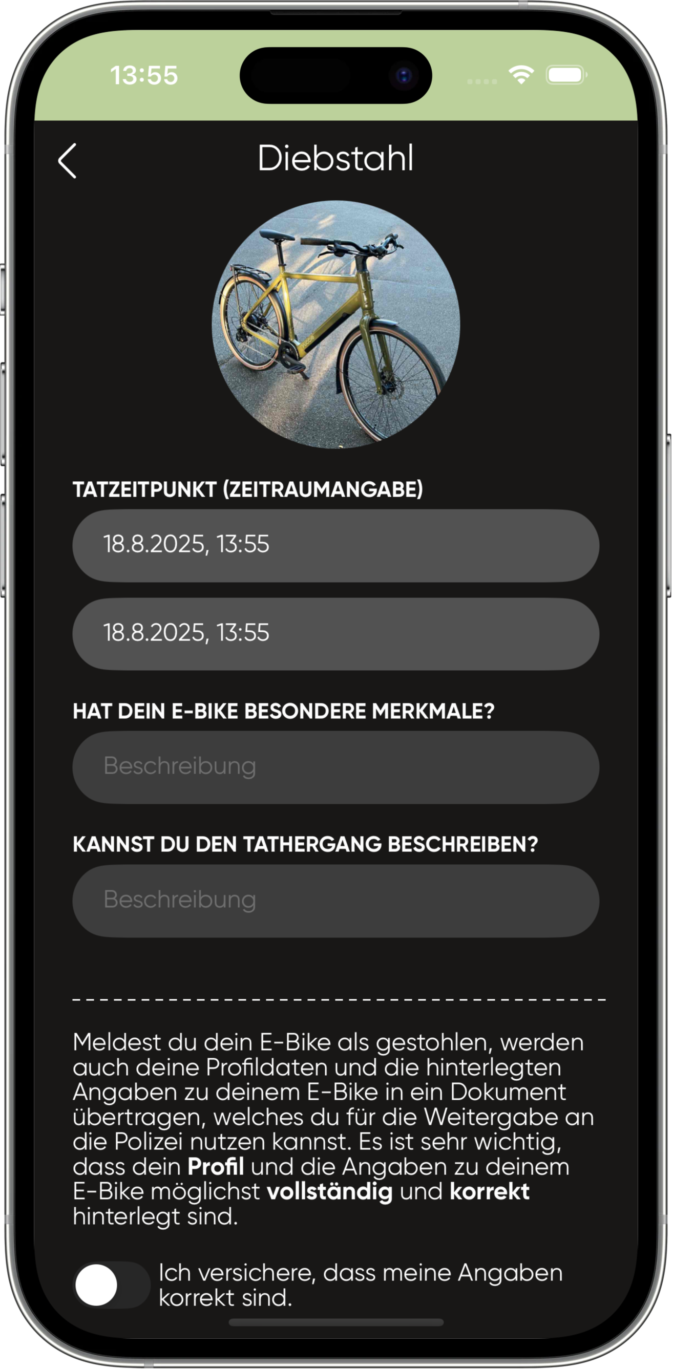 Mein Bike - App Details